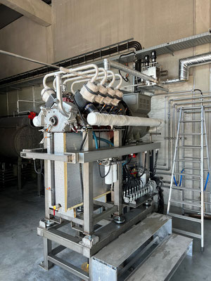 Das Steamergy Dampfheizkraftwerk in Betrieb bei dem Kunden Meusburger.